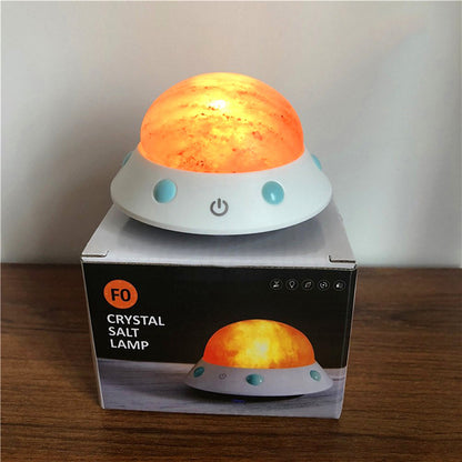 UFO shape crystal salt lamp