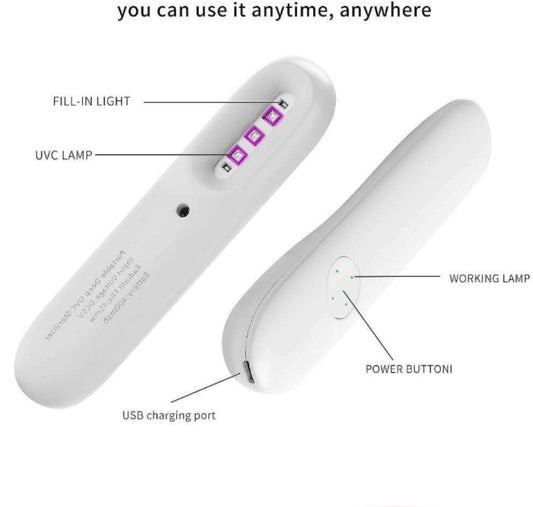 Handheld UV disinfection stick