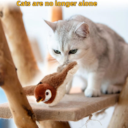 Interactive Chirping Bird Cat Toy, 2025 New Flying Interactive Flapping Chirping Bird Cat Toy, Flapping Bird Cat Toy For Indoor Bored Cats, Flapping Bird Cat Toy