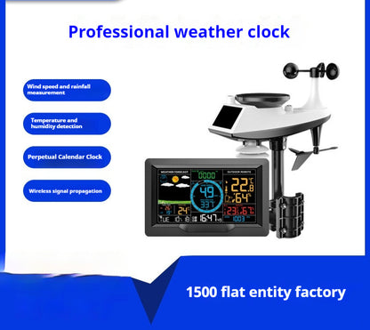 Multifunctional Professional Weather Station Temperature And Humidity Wind Speed Rainfall Detection Weather Forecast Bell