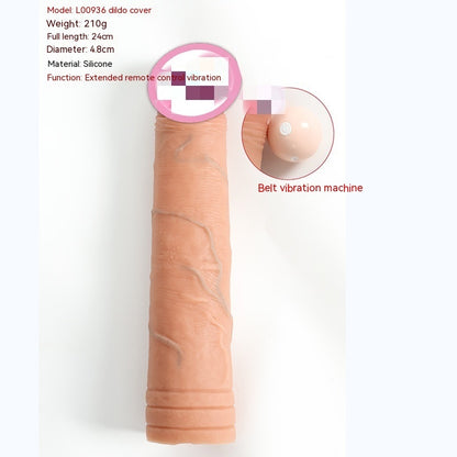 Men's Exotic Condom Sex Toy Set Adult Supplies Crystal Set Penis Set Foreskin Blocking Ring Bold Lengthened