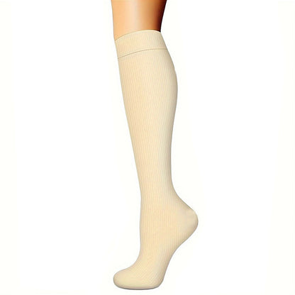 Women's Simple Printed Sports Calf Compression Stockings
