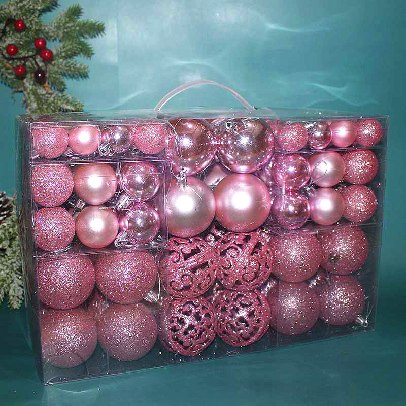 Christmas Ball 3-6cm Set Pvc Boxed Christmas Tree Decoration Colorful Ball