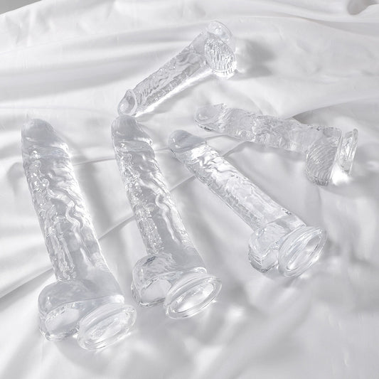 Seven Models Full Series Transparent Female Dildo