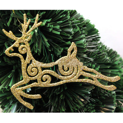 Christmas Decoration Hollow Plastic Flying Deer Pendant