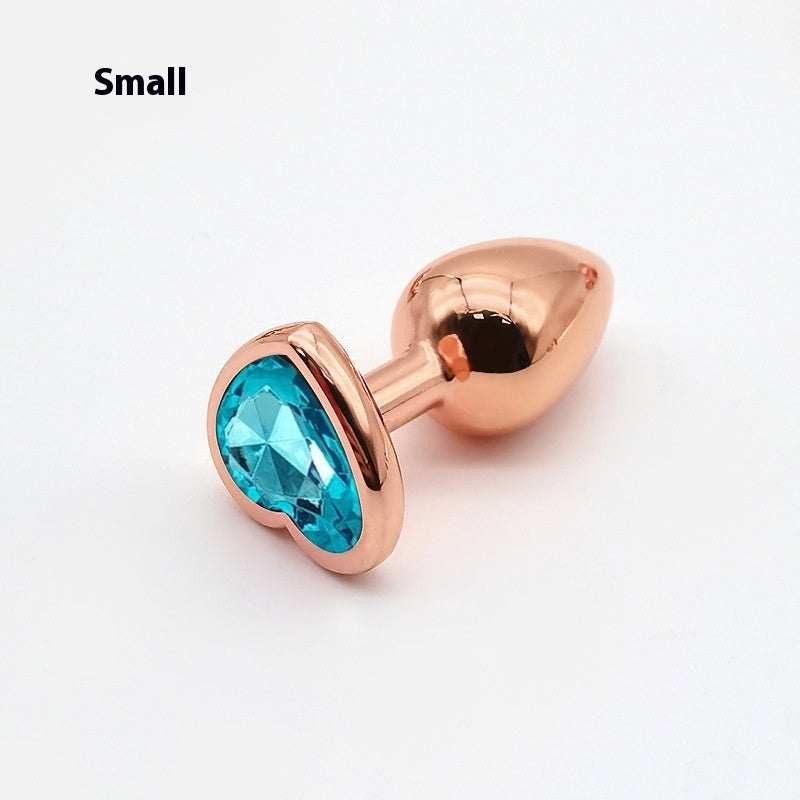 Heart-shaped Small Size Rose Gold Metal Women's Adult Products