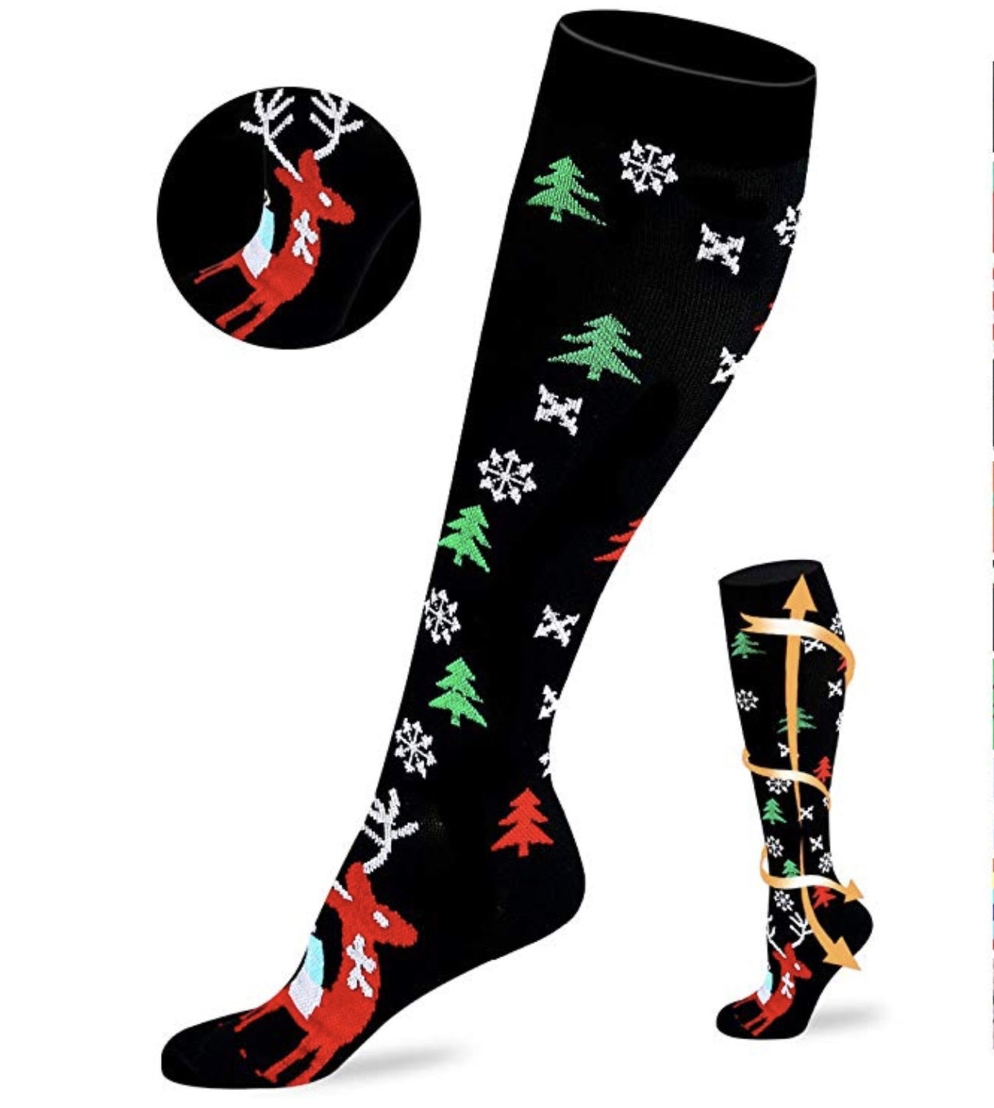 Christmas halloween new compression socks quick-drying breathable adult sports socks