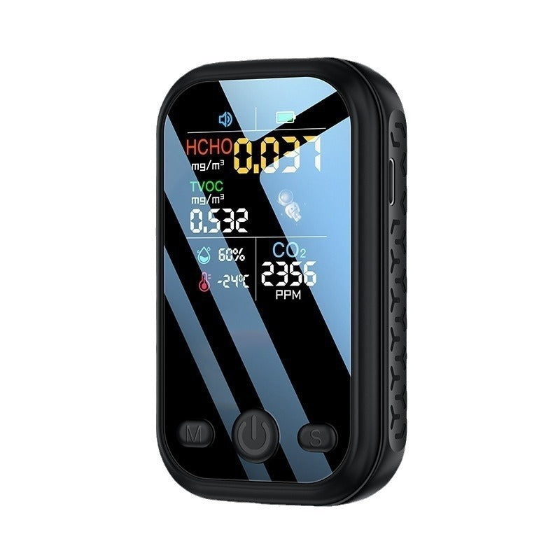 Handheld Portable Air Quality Detector With Indoor Temperature And Humidity