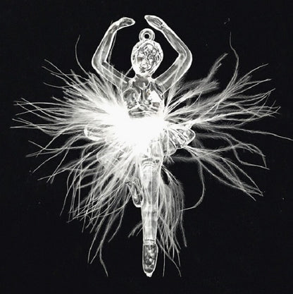 Christmas Tree Pendant Acrylic Ballet Dancing Girl