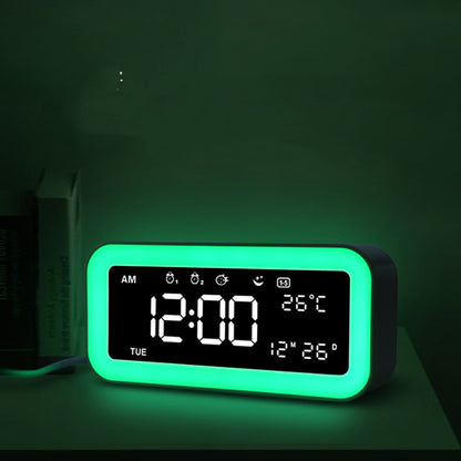 Multifunctional LED Atmosphere Light Multicolored Atmosphere Light Alarm Clock
