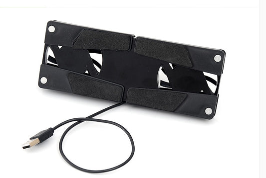 Record the computer USB dual fan