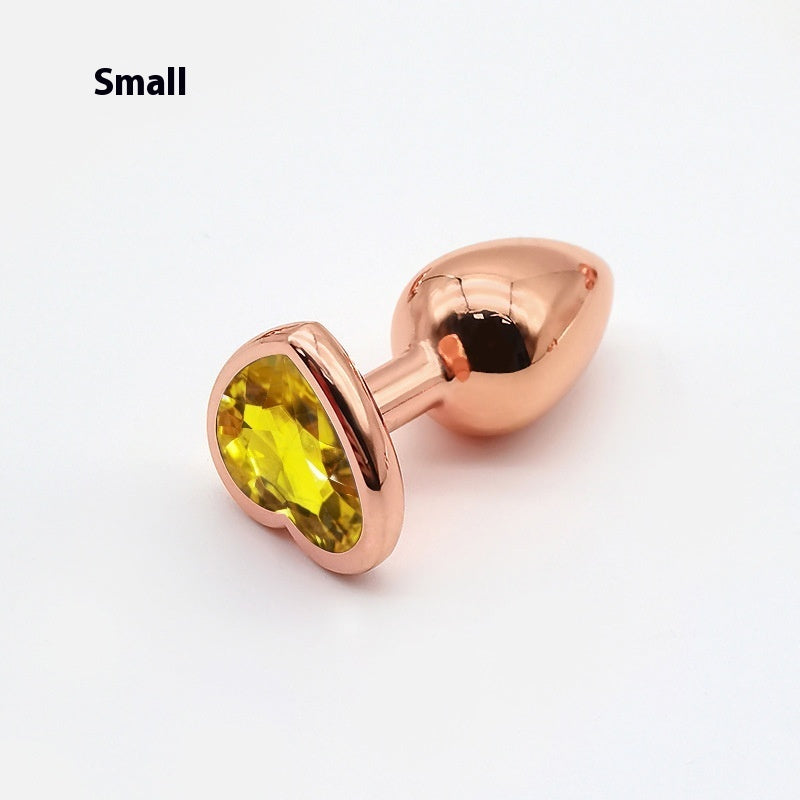 Heart-shaped Small Size Rose Gold Metal Women's Adult Products