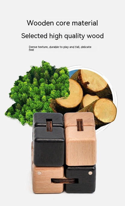 Wooden Infinite Cube Adult Flip Building Blocks Children's Educational Toys