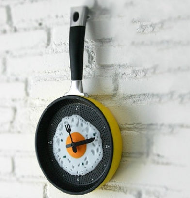 Boiled egg pot wall clock