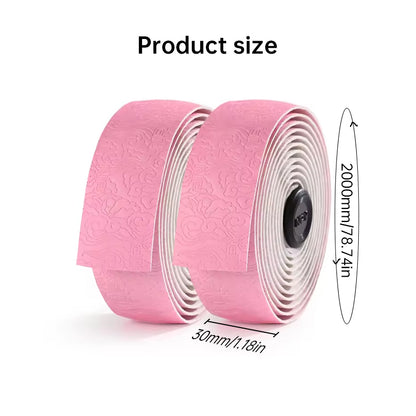 Road Bike Handlebar Tape: Double-Pinyin Cloud Pattern, Gradient Color, Comfortable, Shock - Absorbing, Breathable