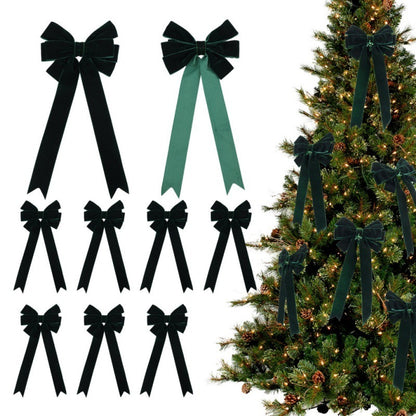 Christmas Tree Home Decorative Bowknot Garland Pendant