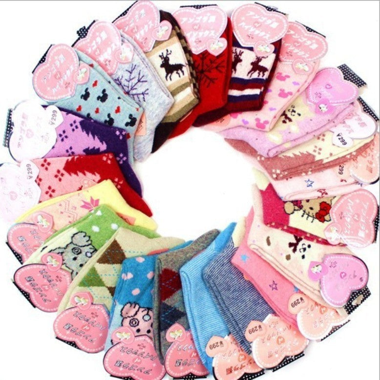 Wool socks thickened to keep warm socks