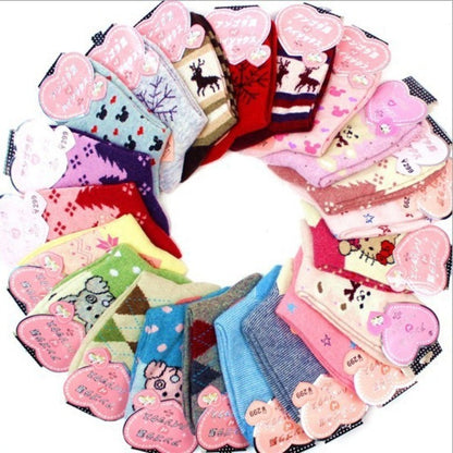 Wool socks thickened to keep warm socks