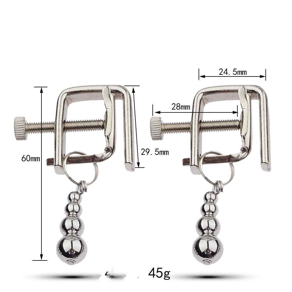 Metal Toys Silver Nipple Clamp Crab Butterfly Clip Pendant Silver Calabash Pendent
