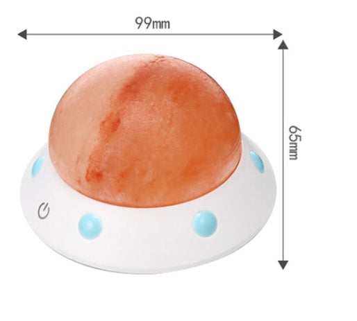 UFO shape crystal salt lamp