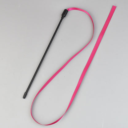 Interactive Cat Rainbow Wand Toys Interactive Cat Teaser Wand String Colorful Ribbon Charmer For Most Cats