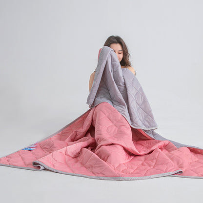 Grade A Cooling Blanket: Soft, breathable, king/queen size, summer lightweight cool comforter.