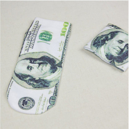 3D Printing Socks Flip Flops Cartoon Creative Socks Men And Women Couple Socks