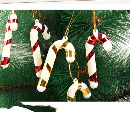 Tri-color 6 Opp Christmas Small Canes