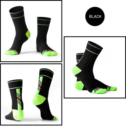 Male and female compression cycling socks
