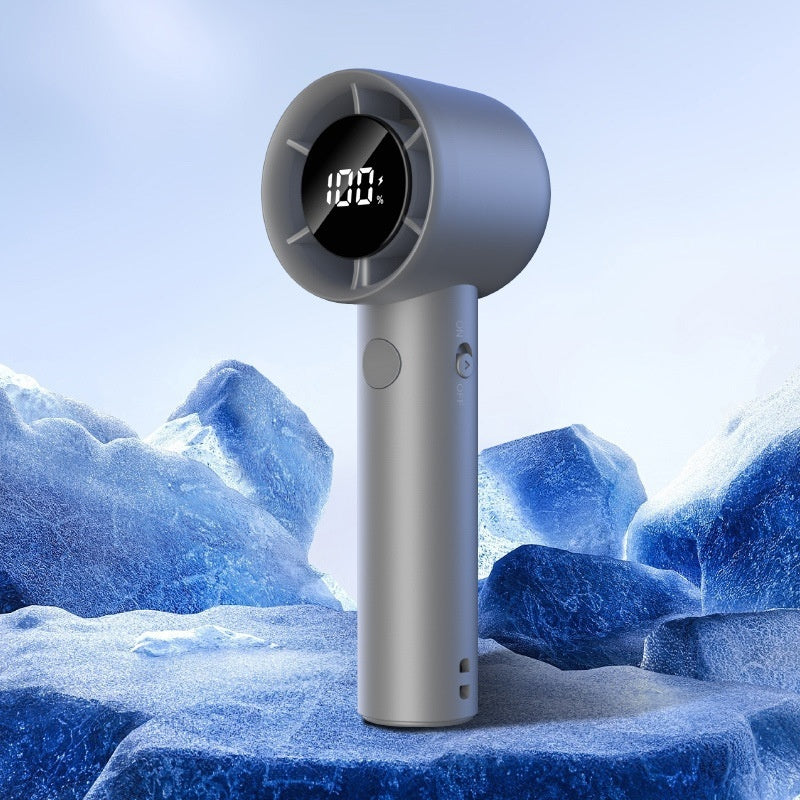 Handheld High-speed Fan, Speed Non-polar Adjustable Wind, Outdoor Super Endurance, Little Fan Strong Wind