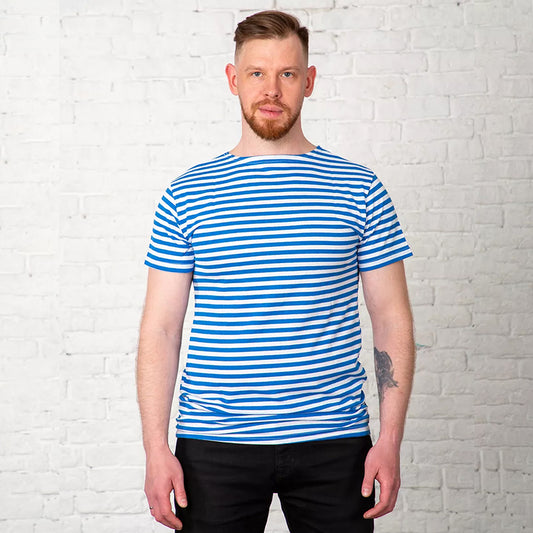 Russian Paratrooper Short-Sleeved Breton Shirt (Unisex) – Quick-Dry, Breathable, Sweat-Wicking
