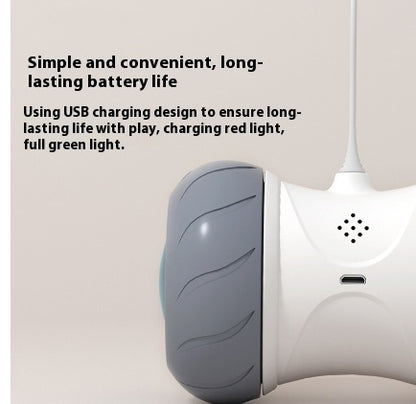 Smart Electric Funny Cat Automatic Roller Tumbler Sounding Tool Pet Supplies