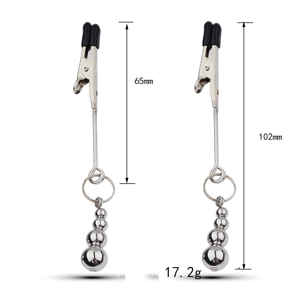 Metal Toys Silver Nipple Clamp Crab Butterfly Clip Pendant Silver Calabash Pendent