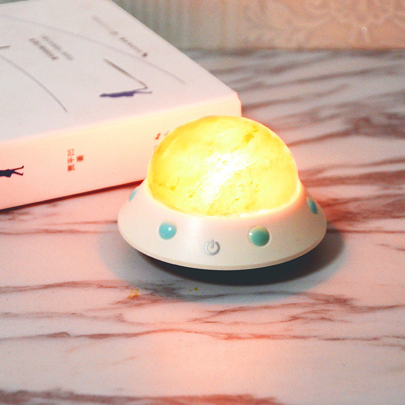 UFO shape crystal salt lamp
