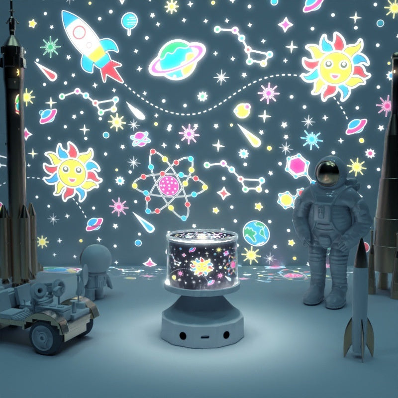Creative Star Light Projection Lamp Bluetooth Stereo Luminous Toy