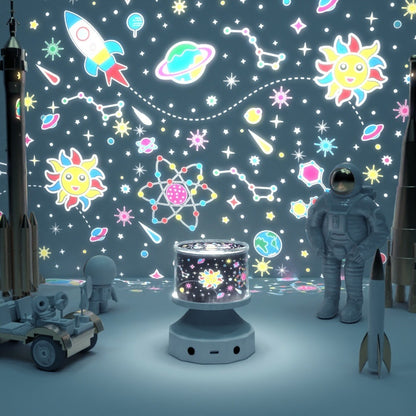 Creative Star Light Projection Lamp Bluetooth Stereo Luminous Toy