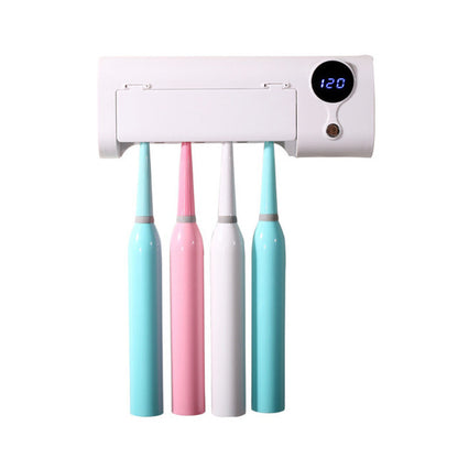 Simple Household Smart Wall-mounted  Sterilizer Cover Air-dried Toothbrush Holder