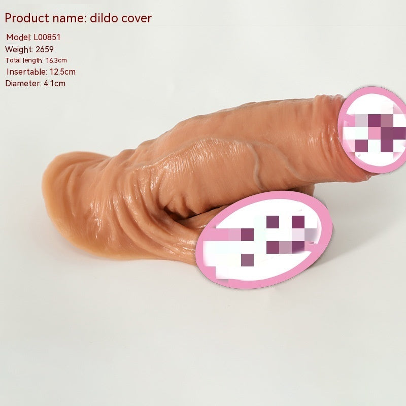 Men's Exotic Condom Sex Toy Set Adult Supplies Crystal Set Penis Set Foreskin Blocking Ring Bold Lengthened