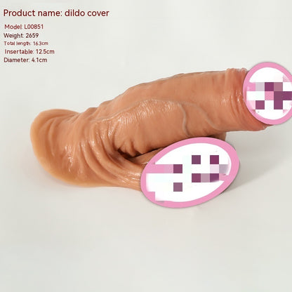 Men's Exotic Condom Sex Toy Set Adult Supplies Crystal Set Penis Set Foreskin Blocking Ring Bold Lengthened