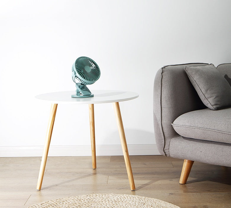 USB Small Fan Large Wind Silent Desktop Pinch Fan Student Dormitory Bed Office Charging Mini Clip Fan Wall Mounted