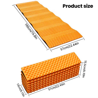 Thicken Egg Mattress. Foldable Camping Pad with Aluminum Membrane for Moisture-Proof. IXPE Foam Pad