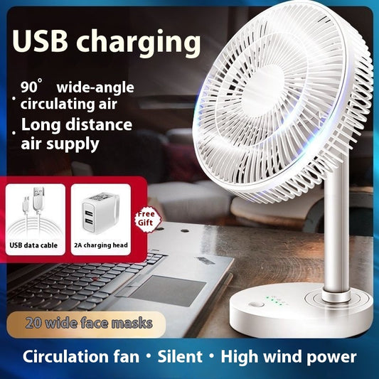Silent Wind USB Office And Dormitory Mini Clip Fan Desktop Floor