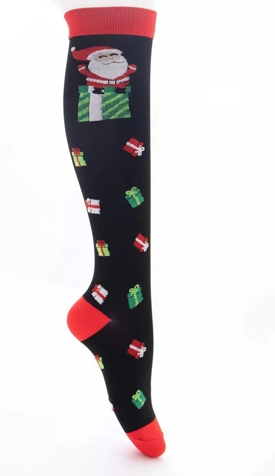 Christmas halloween new compression socks quick-drying breathable adult sports socks