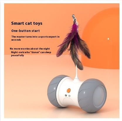 Smart Electric Funny Cat Automatic Roller Tumbler Sounding Tool Pet Supplies