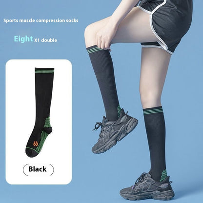 Professional Sports Fitness Tube Socks Muscle Compression