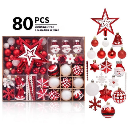 Christmas Decorations 6CM Painted PET