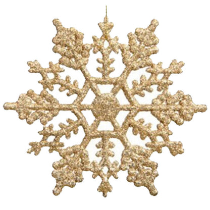 Christmas decorations, acrylic 10CM snowflakes, Christmas necessities, Christmas tree hanger powder wholesale