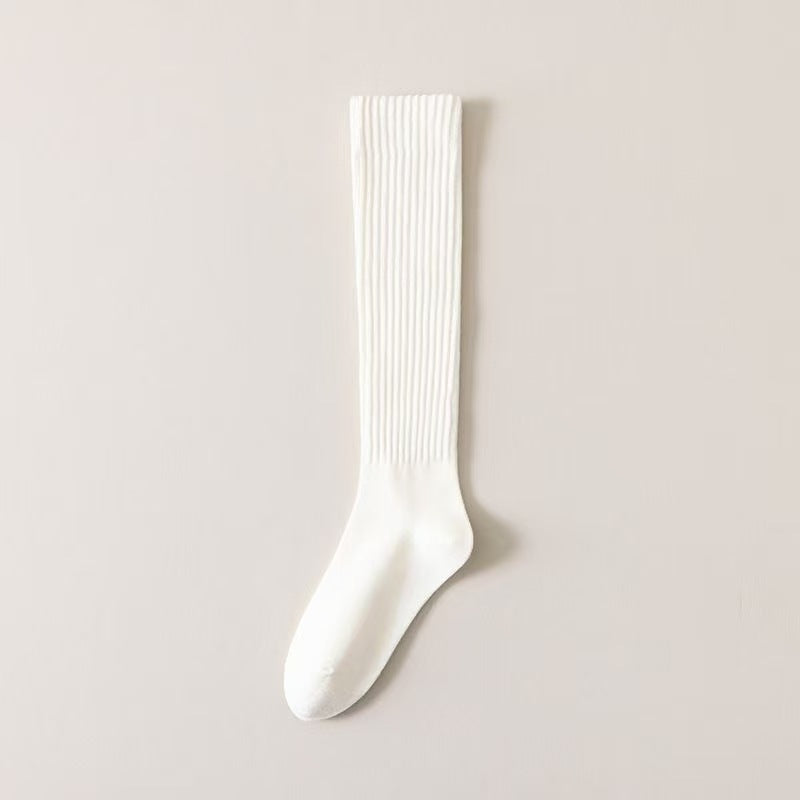 Women's Knee Length Socks Deodorant Mid-calf Japanese Maillard Slimming Casual Compression Stockings