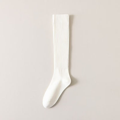 Women's Knee Length Socks Deodorant Mid-calf Japanese Maillard Slimming Casual Compression Stockings