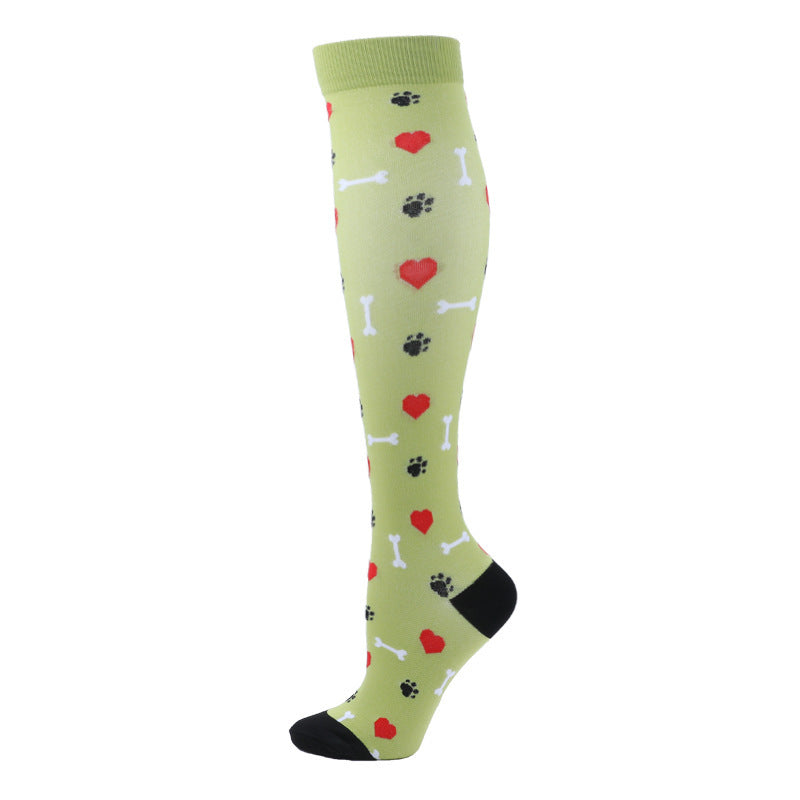 Sports Compression Socks Pattern Stretch Stockings
